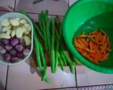 Foto langkah ke 1 dari resep Tumis asem - asem buncis wortel.