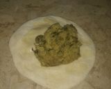 A picture of step 3 of Khasta karara daal bhara parhata.