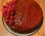 Gluténmentes csoki-málna torta recept fázis 4 fotója