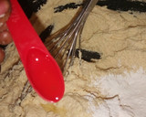 A picture of step 4 of Basbousa.