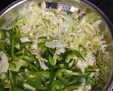 A picture of step 3 of Dry Manchurian.