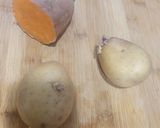 Foto del paso 2 de la receta Estofado de cerdo con patata, boniato y setas