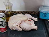 Pollo al horno con ladrón de manzanas