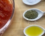Foto del paso 8 de la receta: Pizza 🍕 con base de Espelta Integral mitad bacon-mitad calabacín con huevos de codorniz 🍳