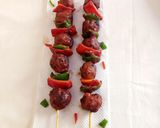 A picture of step 16 of Chicken Ball Skewers.