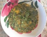 A picture of step 4 of Purslane and Ricotta Frittata.