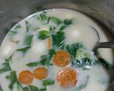 Foto langkah ke 3 dari resep Bobor Bayam Telur Puyuh.