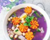 Hình bước làm 4 của món Canh sườn hạt sen rau củ