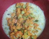 Foto del paso 4 de la receta: Tortilla de boniato, puerro y calabacín