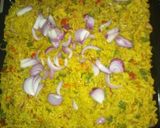 A picture of step 3 of Oven baked fried rice.