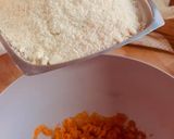 A picture of step 3 of “PANELLETS” (sweet potato balls made with coconut, pine nuts, or almonds).