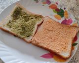 A picture of step 4 of Veg Grilled Sandwich with Curd.