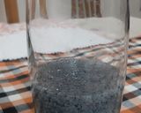 A picture of step 1 of Walnut Strawberry Sabja Smoothie.