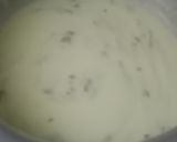A picture of step 1 of Ras malai.