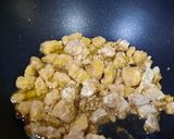 A picture of step 4 of Jaggery rice.
