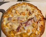 A picture of step 4 of Buffalo Chicken Flatbread.