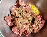 Foto del paso 2 de la receta: Hamburguesas de carne molida y soja texturizada (para freezar)