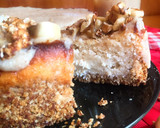 Foto del paso 7 de la receta: Tarta de requesón con dulce de leche y nueces fit
