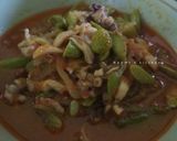 Foto langkah ke 3 dari resep Cumi petai campur buncis kuah saus tiram.