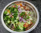 A picture of step 3 of Aloo Kabli.