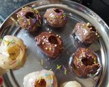 A picture of step 2 of Golgappa dessert with paan shots.