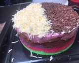 Foto langkah ke 6 dari resep Rainbow cake 4 telur (no oven).