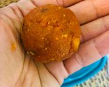 A picture of step 3 of Carrot laddu.