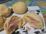 Panes de jamón y queso