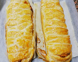 Foto del paso 6 de la receta: Salmón hojaldrado al horno con espárragos verdes y queso fundido