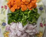 A picture of step 2 of Chicken Manchurian ❦.