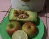 Honeydew & apple juice ala fe langkah memasak 1 foto