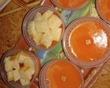 Foto langkah ke 6 dari resep Puding mangga lapis tawar santan.