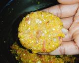 A picture of step 3 of Corn Vada.
