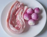 Hình bước làm 1 của món Chả Giò khoai môn-thịt