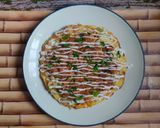 Foto langkah ke 3 dari resep Pizza Sayuran ala Okonomiyaki.