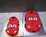 A picture of step 10 of 4&10pounds red car is ready to go pineapple cake.