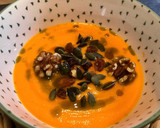 Foto del paso 6 de la receta: Salmorejo de zanahorias, frutos secos y aceite de albahaca 🌿