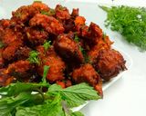 A picture of step 5 of Chicken kabab.