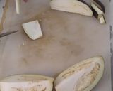 A picture of step 2 of Brinjal fry.