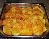 Foto del paso 4 de la receta Volteado de Filete de Pescado, Vegetales & Papas