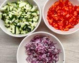 Zöldséges-kuszkusos töltött gombafejek recept fázis 1 fotója