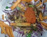 A picture of step 1 of Sultan chips.