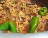 A picture of step 5 of Khara masala qeema.