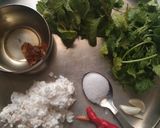 A picture of step 4 of Set Dosa and chutney.
