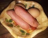 Eggs, smokies with kachumbari