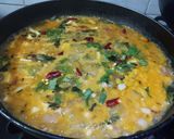 A picture of step 2 of Tuvar or Tur Dal with Beans.