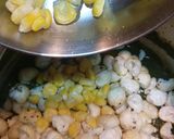 A picture of step 9 of Makhana Corn Hariyali Saag.