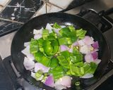 A picture of step 2 of Chilli Garlic Capcicum.