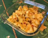 Une image de l'étape 6 de Salade d'ananas mariné aux fruits confits.