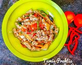 Foto langkah ke 5 dari resep Tumis Praktis 3 Bahan (Tahu Tempe & Ikan Asin).
